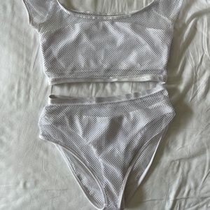 Superdown Mesh Bikini Set
